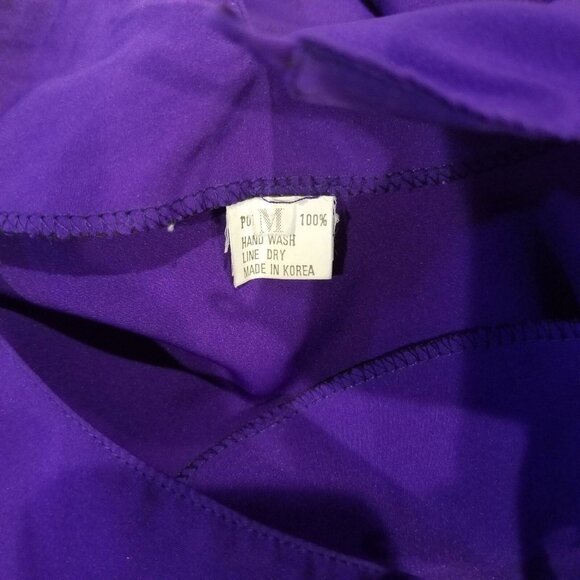 Vintage 90s Reversible Track Jacket Pant Suit Womens M Purple Geometric 3 Piece - Picture 10 of 12